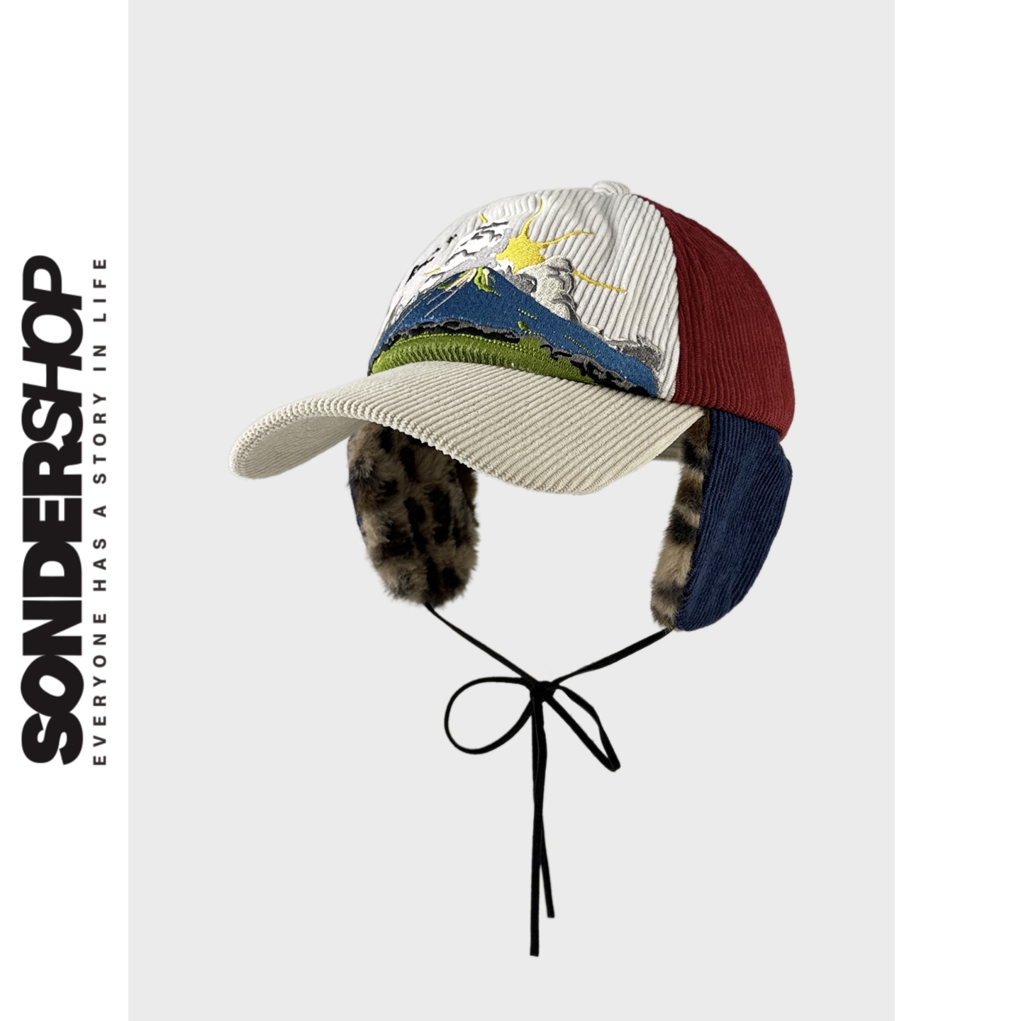 SONDERSHOP美式复古山刺绣帽