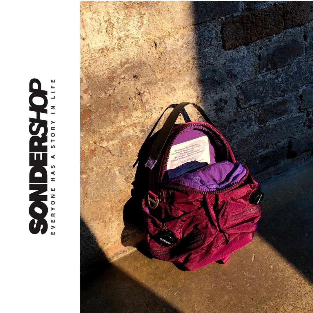 SONDER SHOP offwinter李斯丹妮同款 小号中号火箭双肩包亲子包
