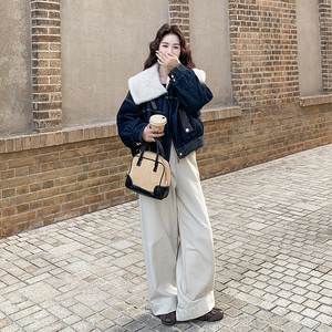 新品加绒加厚牛仔外套货号8321P255K348图片