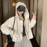 新品现货拼色防晒冲锋衣外套货号323P145K198，女装短外套，2C263