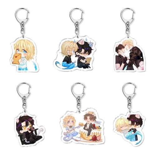 人鱼陷落亚克力钥匙扣挂件