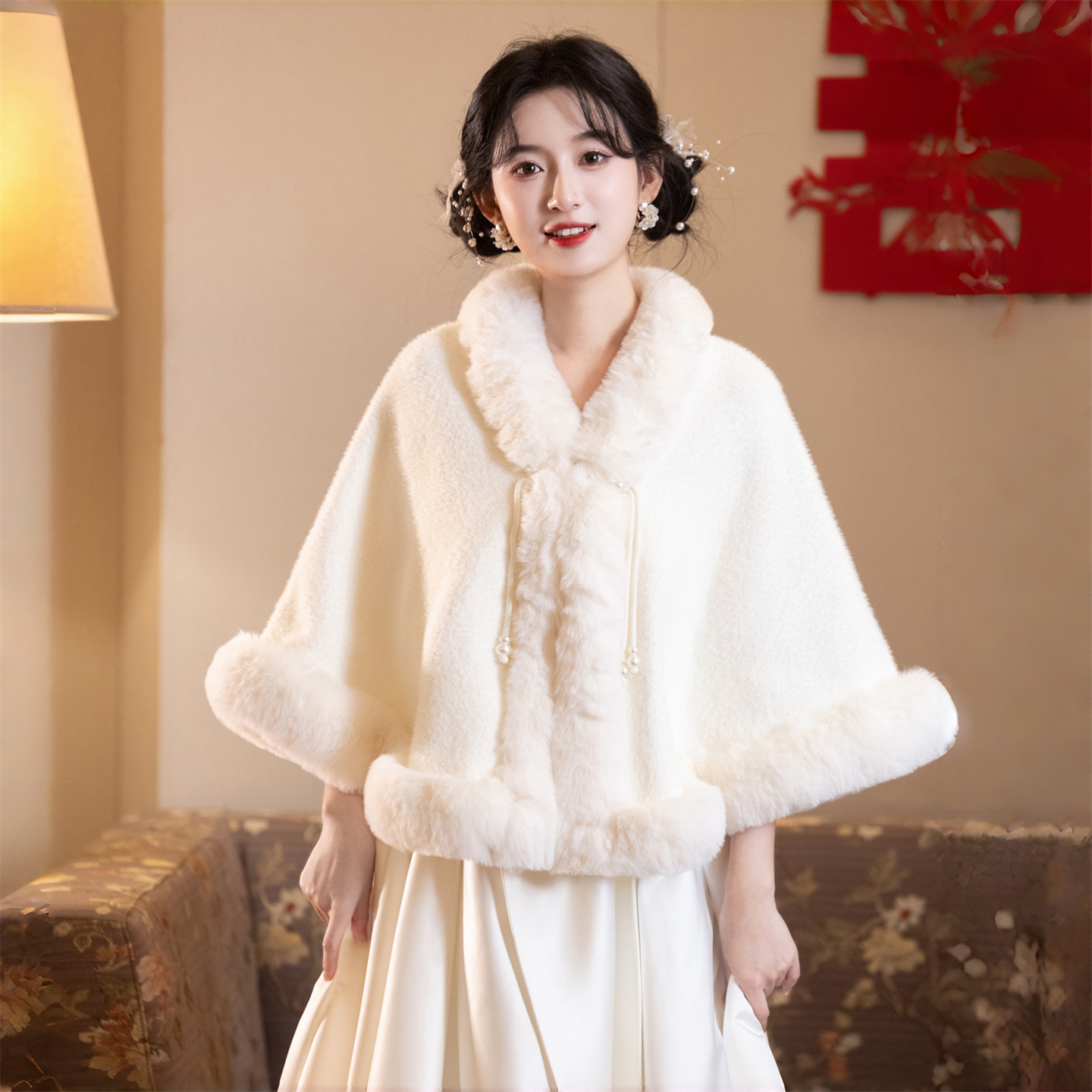 艳莲旗袍毛针织衫秋冬加厚保暖