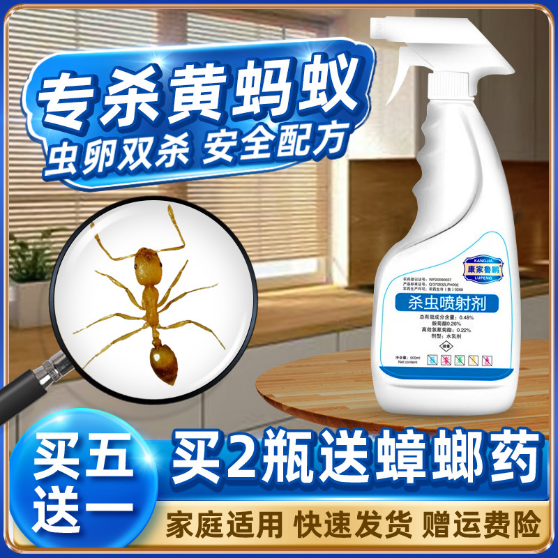 小黄家除蚁家用蚂蚁药黄蚁去净法老一次治杀黄色灭家蚁室内非