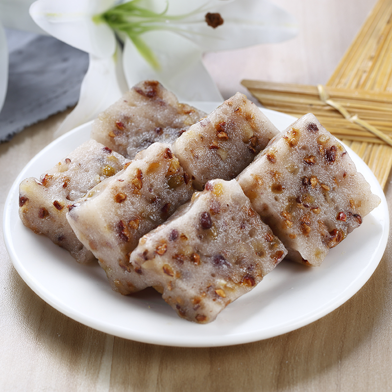 宁波红豆枣糕传统手工核桃切糕点