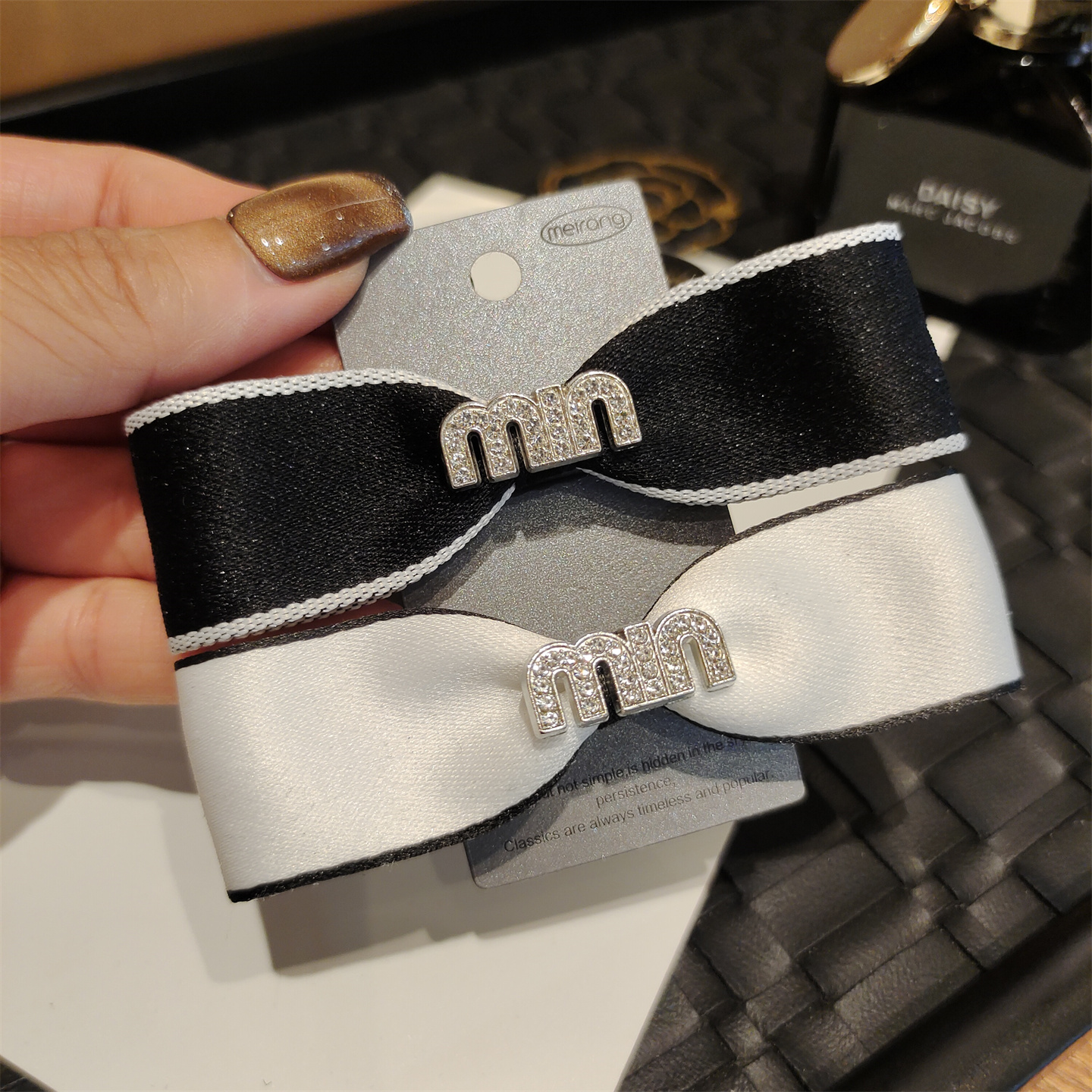 小公主蝴蝶结字母闪钻名媛淑女范发饰大小姐造型温柔发夹