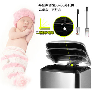 厨房垃圾桶带盖脚踩式不锈钢大号家用有盖防臭商用酒店脚踏大容量