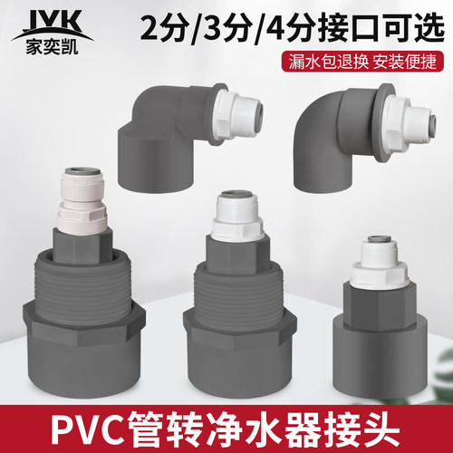 PVC管转2分3分净水器管直通茶几扫地机接头饮水机PE排水管连接头