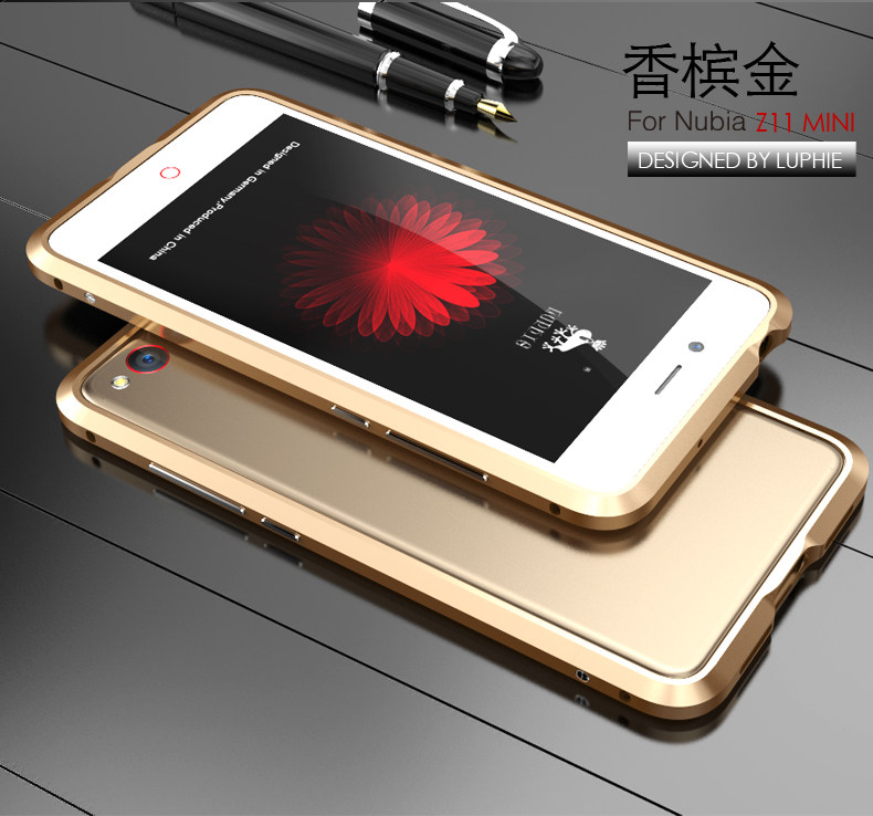 Luphie Blade Sword Slim Light Aluminum Bumper Metal Shell Case for nubia Z11