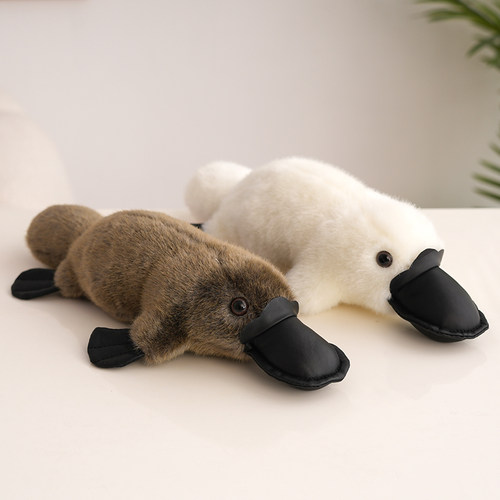 可爱仿真鸭嘴兽公仔玩偶毛绒玩具