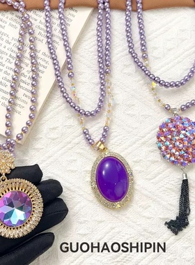 绿色玛瑙四叶草项链民族风