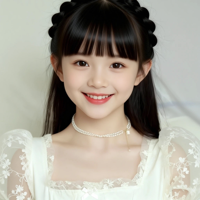 儿童珍珠项链女童生日宴会主持人超仙白色铃兰花锁骨链公主配饰
