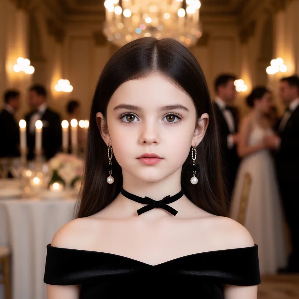 玫瑰花颈链锁骨链黑色复古choker女款气质饰品围脖气质儿童项链