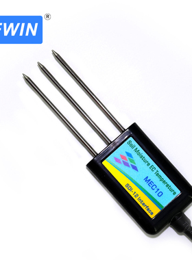 MEC10EFJK土壤温湿度电导率传感器，兼容5TE/5TM/Teros11/Teros12