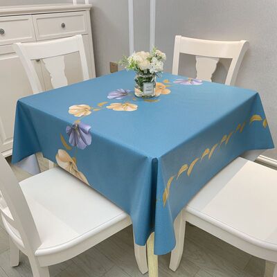 PVC防水防油防烫加厚正方形桌布