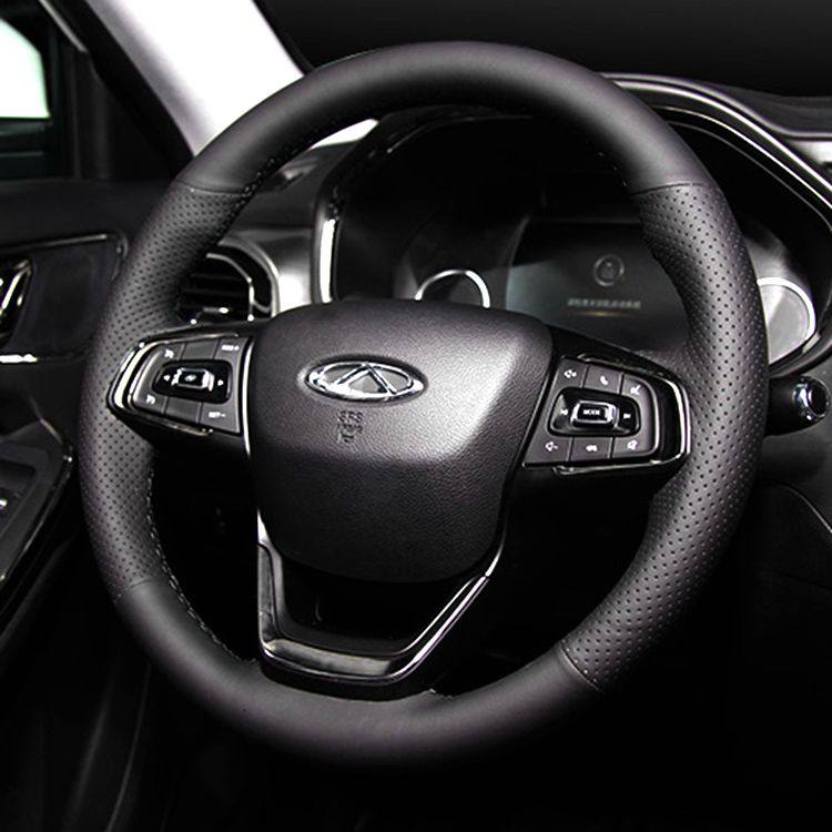 真皮手缝方向盘套适用于奇瑞瑞虎8/5X/3X/7/5/艾瑞泽3/5/7/ex/gx