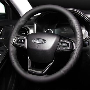 真皮手缝方向盘套适用于奇瑞瑞虎8/5X/3X/7/5/艾瑞泽3/5/7/ex/gx
