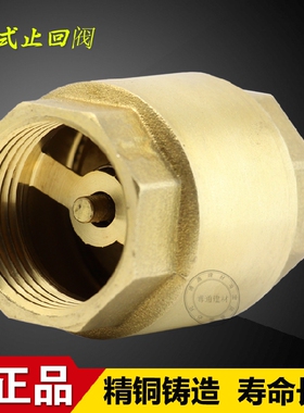 立式止回阀黄铜 单向阀 4分 6分 1寸 H12X-16T