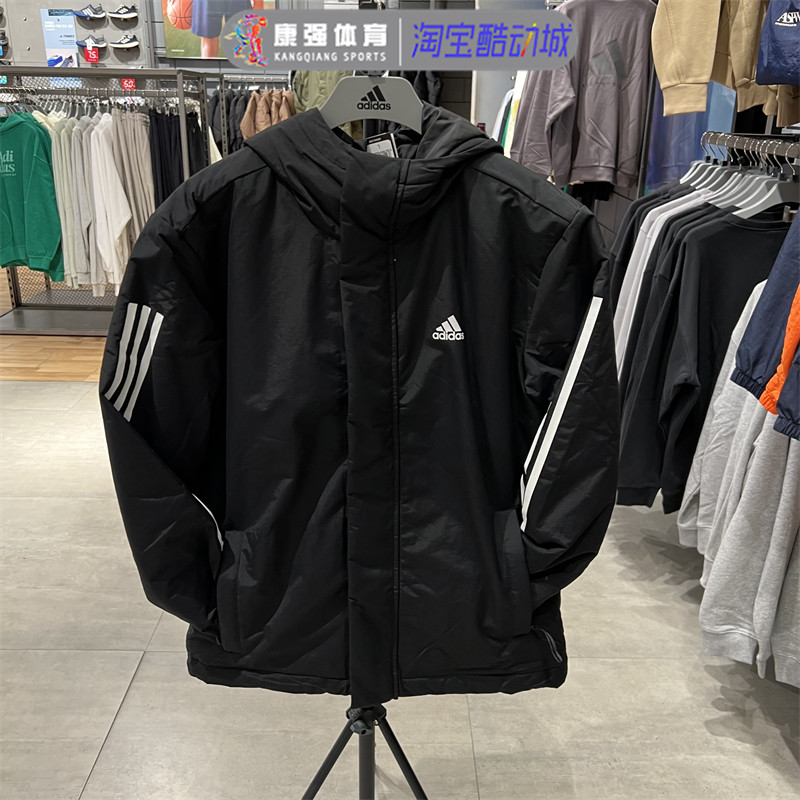 防风保暖连帽运动棉服外套I图片