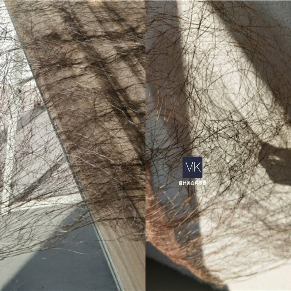 复古熟褐枯枝重工肌理再生编织草木面料再造创意舞台裙子设计师布