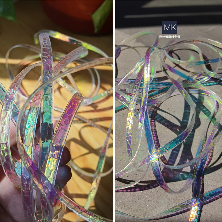 暖泰tpu服装欧美镭射炫彩