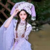 大理丽江旅游旅拍写真套装 壮族三月三演出服装 女新款 少数民族服装