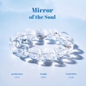 净莲梵尘 超高Neng量高透西藏产区高彩虹喜马拉雅水晶单圈手串TSF