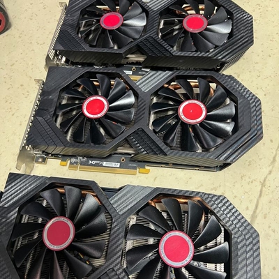 议价讯景XFX RX590 gme 8G 网吧拆机显卡 成色还可