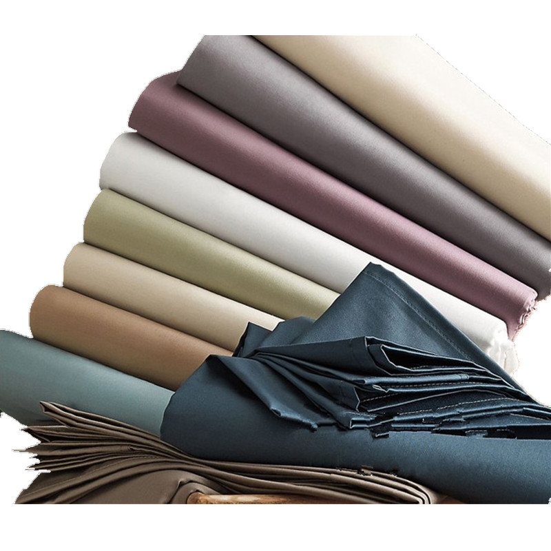 高支宽幅埃及棉纯棉贡缎面料定做