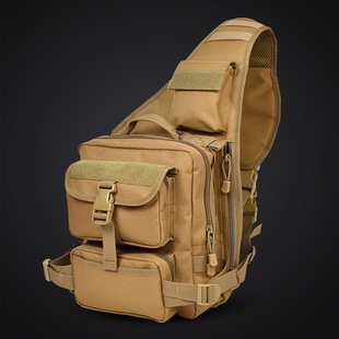 户外包男式 迷彩单肩腰包 胸包大容量休闲运动男腰包斜挎小胸包男士