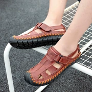 Xu hướng hè 2019 sandal nam Hàn Quốc giày đi biển dành cho nam xu hướng dép baotou chống trượt nửa nam - Giày thể thao / sandles