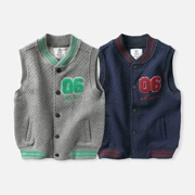 Áo vest bé trai cotton mùa thu 2019 mùa xuân và mùa thu vest mới trong bộ vest bé gái vest lớn - Áo ghi lê