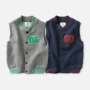 Áo vest bé trai cotton mùa thu 2019 mùa xuân và mùa thu vest mới trong bộ vest bé gái vest lớn - Áo ghi lê sỉ quần áo trẻ em tận gốc