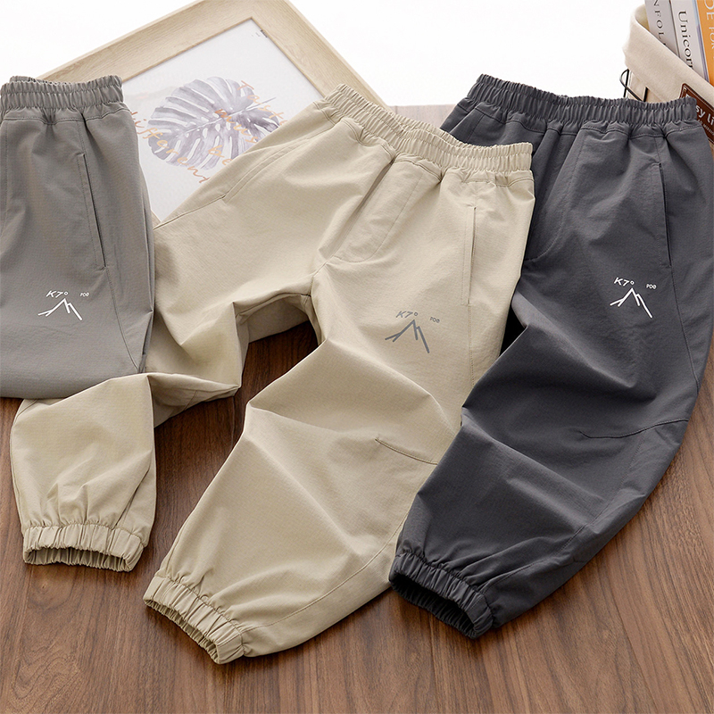 男童速干登山裤春秋户外休闲裤