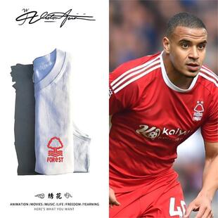 【刺绣】欧洲足球联赛诺丁汉森林刺绣队标刺绣应援背心男女同款夏