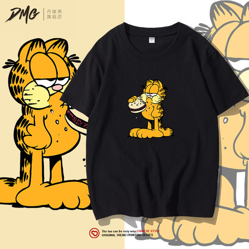 夏季新款加菲猫联名短袖T恤男