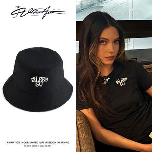 【刺绣】谷爱凌同款潮流时尚渔夫帽盆帽帆布帽子男女款春夏透气平