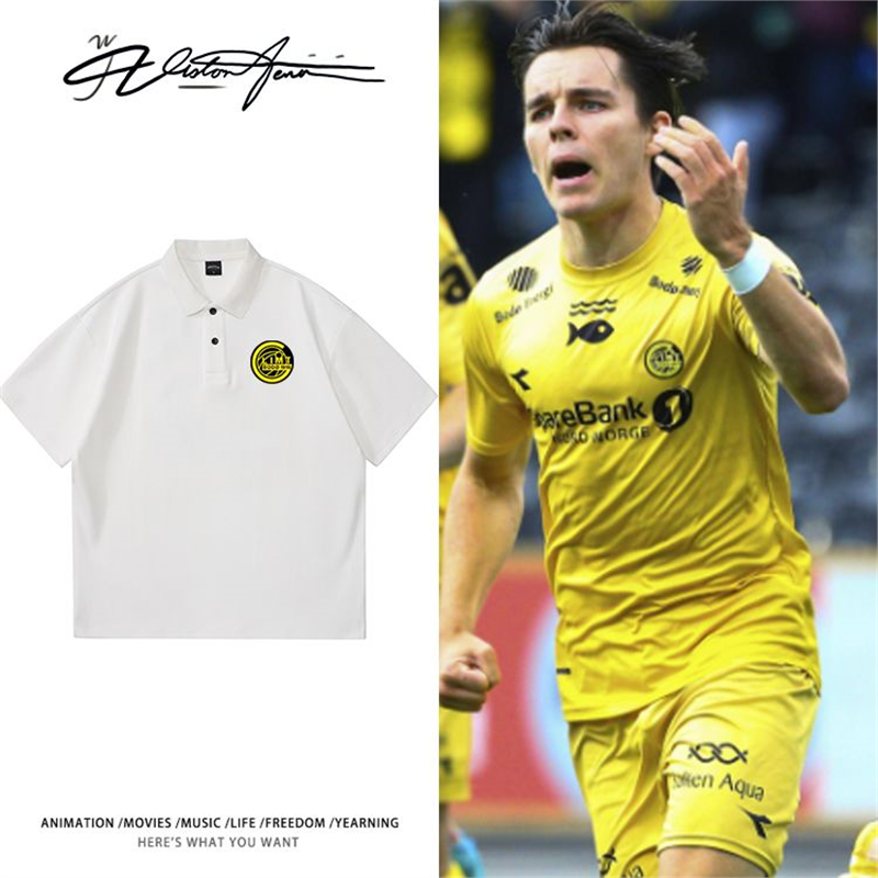 欧联杯足球联赛波多格林特队标印花粉丝应援POLO衫商务T恤夏季印