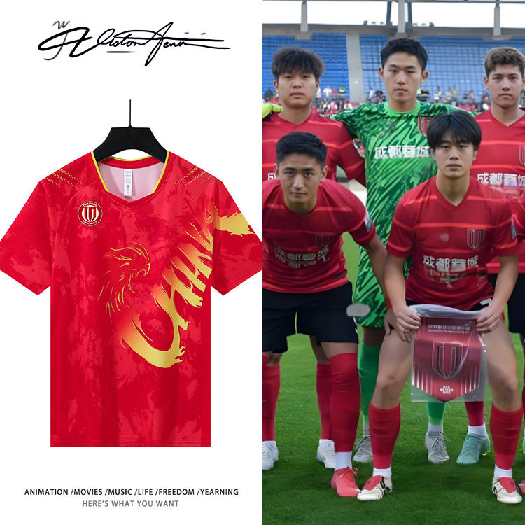 成都蓉城队标粉丝应援印花乒乓球服巴黎新款比赛服同款运动上衣