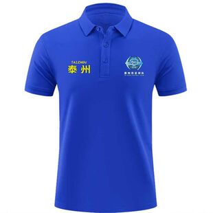2026苏超联赛泰州队短袖POLO衫江苏超联赛泰州队足球衣服短袖t恤