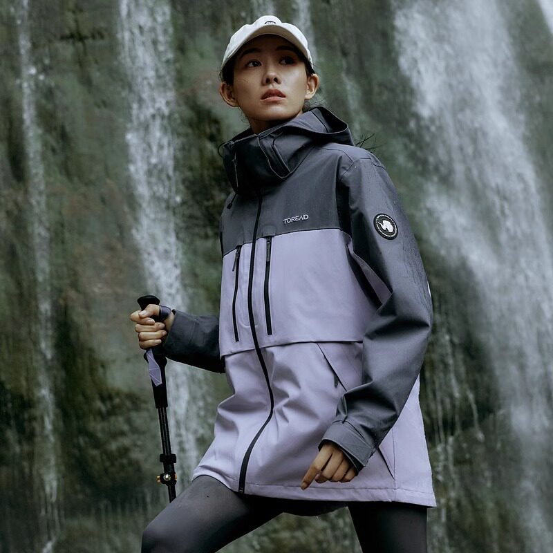 探路者春夏男女套绒冲锋衣户外三防抓绒内胆外套TAWWBM90766