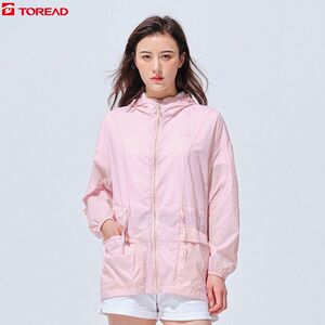 探路者女春夏皮肤衣户外休闲骑行速干遮阳轻量化防晒衣防紫外线