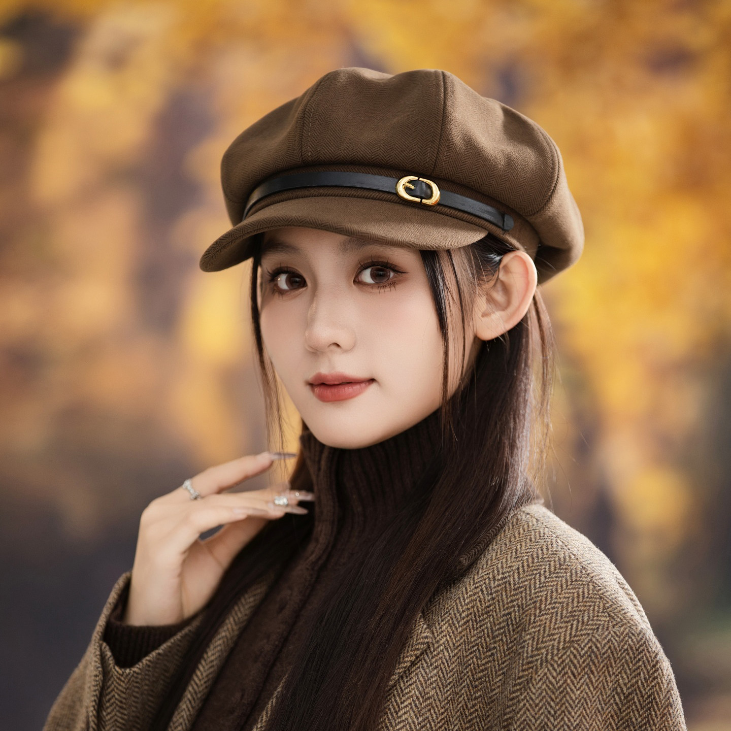 日系八角帽女春秋复古贝雷帽休闲百搭黑色显脸小画家帽鸭舌海军帽,服饰配件/皮带/帽子/围巾,帽子,淘宝优惠券,粉丝福利购,淘宝优惠卷