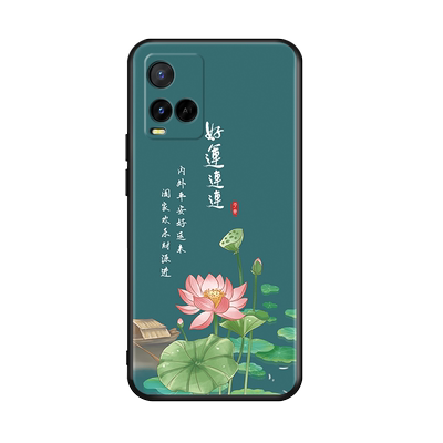 luckrider适用于vivoy32国风手机壳v2158a新款创意磨砂viv0y32全包防摔viovy32彩绘软壳y33s网红个性y21s保护