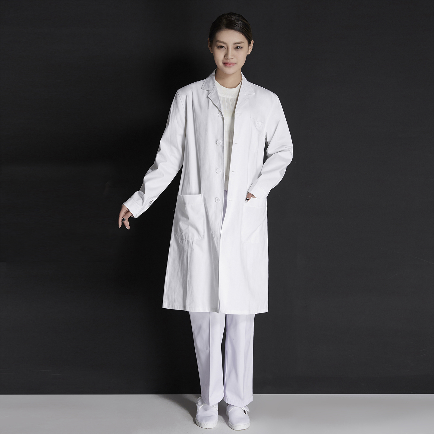 秋冬白大褂实验室工作服免费印字