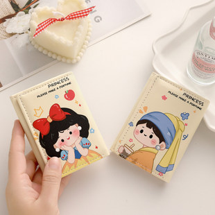 卡通款三折钱包女大容量小众个性可爱卡通小零钱包高级感短款原创