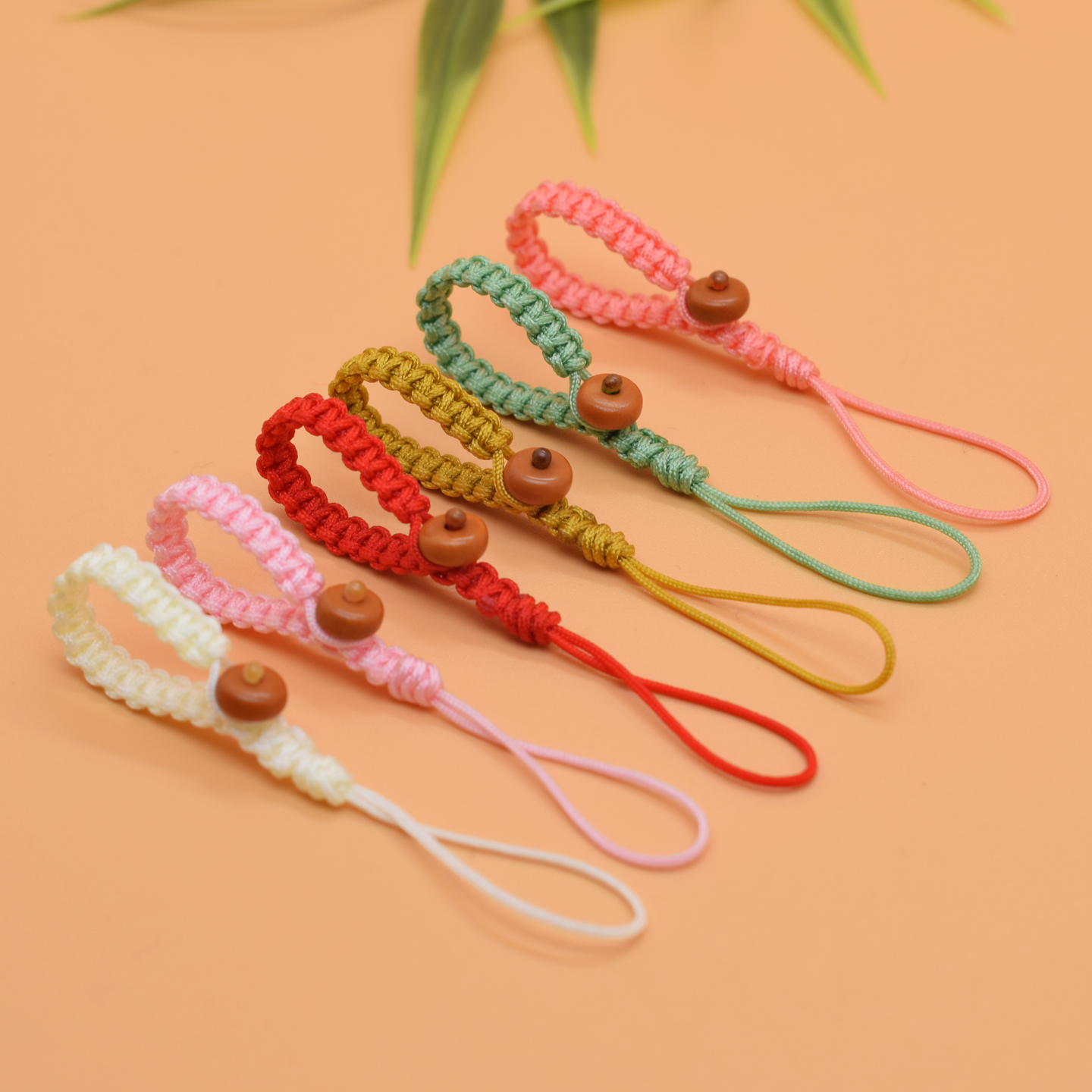 手工编织平结双头绳创意扣