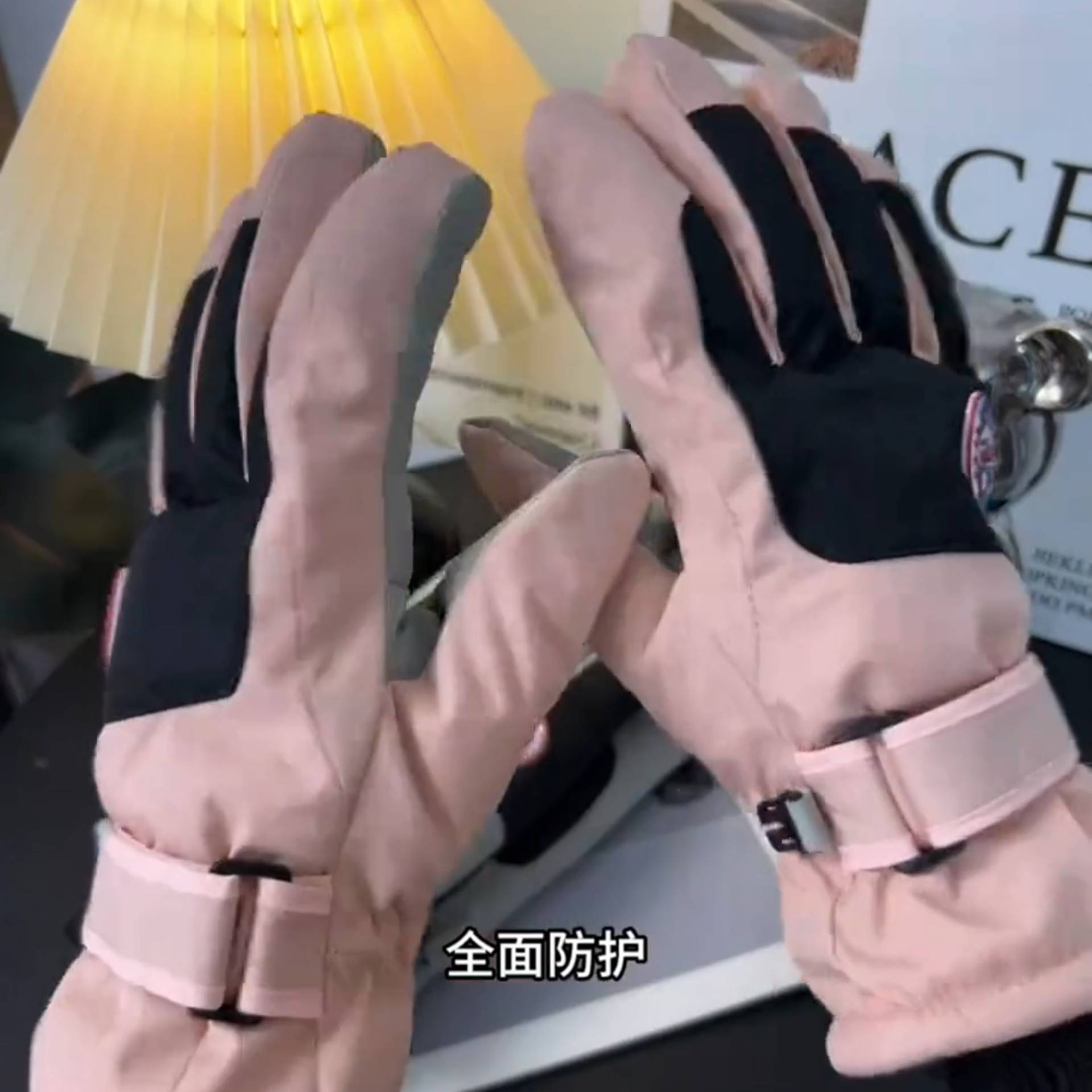 手套冬季男骑车骑行外卖骑手专用摩托车滑雪保暖防寒加厚防风防水