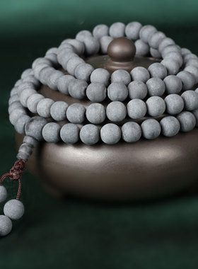 药柏佛珠手链沉香琥珀蜜蜡黑色