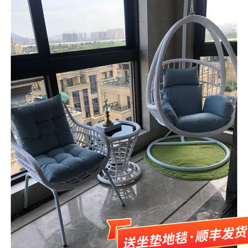 家用吊椅单双人庭院阳台吊篮藤椅