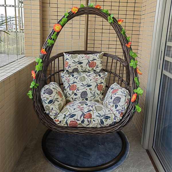 吊篮藤椅懒人椅摇椅阳台秋千摇篮椅庭院双人吊椅室内吊床家用吊兰